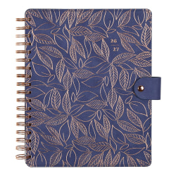 Citrine 12-Month Monthly/Weekly Classic Customizable Twin Loop Planner, 7" x 9-1/4", Twilight Leaves, July 2026-June 2027, Total Qty 1