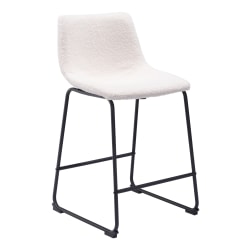 Zuo Modern Smart Counter Stool Set, Ivory, Set Of 2 Stools