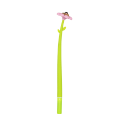 Little Yellow Bicycle® Capybara Gel Pen, Needle Point, Pink/Green