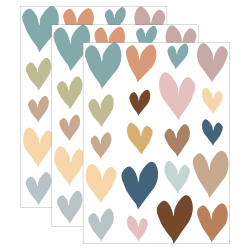 Teacher Created Resources Accents, Everyone is Welcome Hearts, 60 Pieces Per Pack, Set Of 3 Packs