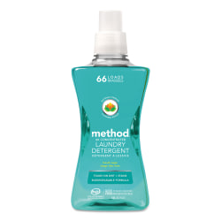 Method® 4X Concentrated Laundry Detergent, Beach Sage, 53.5 oz Bottle, 01489