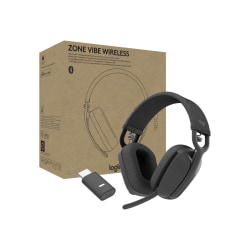 Logitech Zone Vibe Wireless - Stereo - USB Type C - Wireless - Bluetooth - 98.4 ft - Over-the-ear - Binaural - 981001156