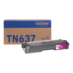 Brother TN637M Original Ultra High Yield Laser Toner Cartridge - Magenta Pack - 10000 Pages