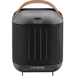 De'Longhi Capsule Compact Ceramic Heater - Gray - HFX30C15.G - Ceramic - Electric - Electric - 900 W to 1500 W - HFX30C15G