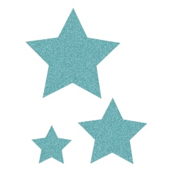 Teacher Created Resources Decorative Accents, Ice Blue Glitz Stars, Pack Of 30 Accents