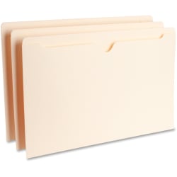 Business Source Legal Recycled File Pocket - 8 1/2" x 14" - 11 pt. - Manila  - 10% Recycled - 100/Box - 65800
