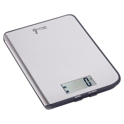 Gourmet by Starfrit Stainless-Steel Digital Kitchen Scale, 5/8" x 5-15/16", Silver