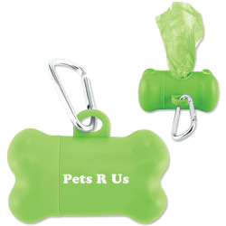 Bone Shaped Pet Waste Bag Dispenser W/Carabiner