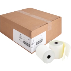 Business Source Carbonless Paper, 3" x 90', Carton Of 50 Rolls
