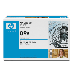 HP 09A, Black Original Toner Cartridge (C3909A)