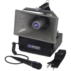 AmpliVox S610A Public Address System - 50 W Amplifier - Built-in Amplifier - 3 Audio Line In - 200 Hour