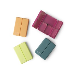 Crush Everything's Fine Pill And Vitamin Cases, 2-3/4"H x 3-3/4"W x 1-1/8"D, Assorted Colors, Pack Of 24 Cases