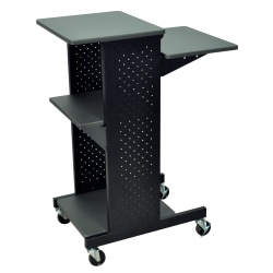 Luxor Presentation Station, 40"H x 18"W x 30"D, Gray