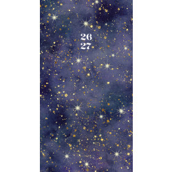 2026-2027 Willow Creek Press 2-Year Monthly Checkbook/Calendar, 3-1/2" x 6-1/2", Starry Night, January 2026 To December 2027, 57674