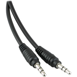 Ativa® 3.5mm Auxiliary Audio Cable, 6’, Black, 26917