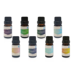 Pursonic Pure Essential Aroma Oil Blends, 0.34 Fl Oz, Pack Of 8 Oils