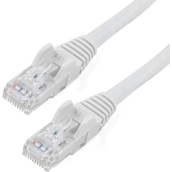 StarTech.com 150ft White Cat6 Patch Cable with Snagless RJ45 Connectors - Long Ethernet Cable - 150 ft Cat 6 UTP Cable - 150 ft Category 6 Network Cable for Network Device, Workstation, Hub - First End: 1 x RJ-45 Male Network - Second End: 1 x RJ-45 Male