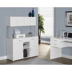 Monarch Specialties 48"W Office Cabinet Computer Desk Credenza, White