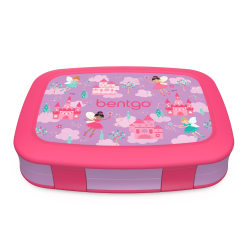 Bentgo Kids Lunch Box, 2"H x 6-1/2"W x 8-1/2"D, Fairies