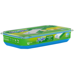 Swiffer Sweeper Wet Multisurface Mopping Pads, Open Window Fresh Scent, 11 5/8" x 2 3/16", Pack Of 12