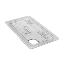 Cambro Camwear GN 1/3 Notched FlipLids, Clear, Set Of 6 Lids