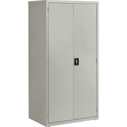 Lorell® Fortress Series 24"D Steel Storage Cabinet, Fully Assembled, 5-Shelf, Light Gray