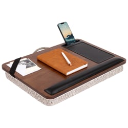 Rossie Home® Premium Lap Desk, 21" x 14", Java Bamboo