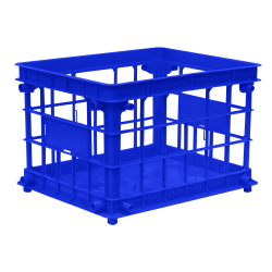 Office Depot® Brand Filing/Stacking Crate, Medium Size, Blue