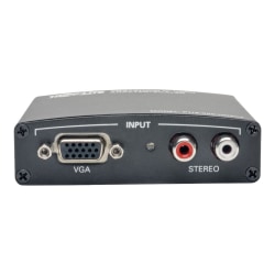 Tripp Lite VGA to HDMI Component Adapter Converter with RCA Stereo Audio VGA to HDMI 1080p - Video converter - VGA - HDMI - black