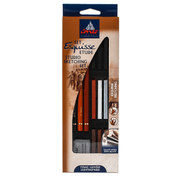 Conté Studio Sketching Pencil And Crayon Set, Assorted Colors