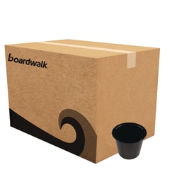Boardwalk Polypropylene Souffle/Portion Cups, 5.5 Oz, 5-1/2"H x 5-1/2"W x 5-1/2"D, Black, Pack Of 2,500 Cups