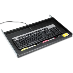 Innovera Keyboard Drawer - 21.4" Width x 12.9" Depth - Black - Plastic