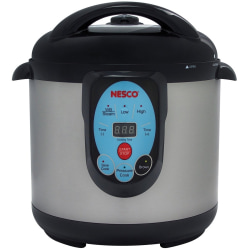 Nesco 9 Qt Smart Canner & Cooker - 2.38 gal - Vegetables, Cooking, Browning, Rice - Silver
