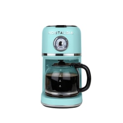 Nostalgia Classic Retro 10-Cup Coffee Maker, Aqua, Total Qty 1