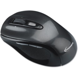 Innovera Mouse - Optical - Wireless - Radio Frequency - 2.40 GHz - Gray, Black - USB 2.0 - 1600 dpi - Symmetrical - 1