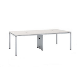 Boss Office Products Simple System Rectangular Conference Table, 29-1/2"H x 95"W x 47"D, White
