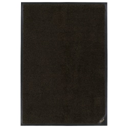 M+A Matting Plush™ Floor Mat, 3' x 5', Black/Brown