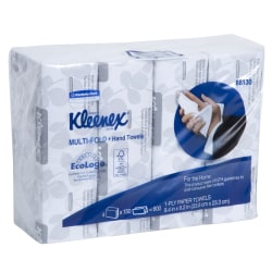 Kleenex® Multi-Fold 1-Ply Paper Towels, 150 Per Pack, Case Of 4 Packs
