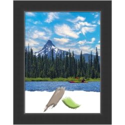 Amanti Art Wood Picture Frame, 23" x 29", Matted For 18" x 24", Corvino Black