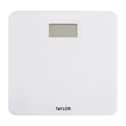 Taylor Precision Products Digital Plastic Bath Scale, 330 Lb Capacity, White