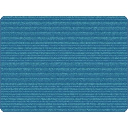 Carpets for Kids® KIDSoft™ Subtle Stripes Tonal Solid Rug, 3’ x 4', Blue/Teal