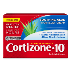Cortizone-10 Maximum Strength Soothing Aloe Itch Relief Cream, 0.5 Oz