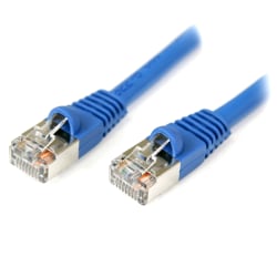 StarTech.com Cat5e Snagless Shielded Patch Cable, 3', Blue