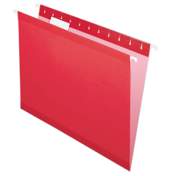 Pendaflex® Premium Reinforced Color Hanging File Folders, Letter Size, Red, Pack Of 25 Folders