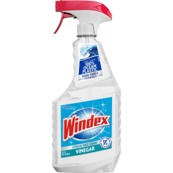Windex® Vinegar MultiSurface Spray - 23 fl oz (0.7 quart) - Clean & Fresh Scent - 8 / Carton - Clear