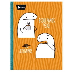 Norma Notebook, Durabook, College Rule, 100 Sheets, 7-1/2" x 9-3/4", Flork, Total Qty 1