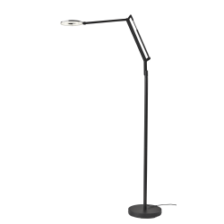 Adesso® Gordon Adjustable LED Floor Lamp, 66-1/2"H, Black