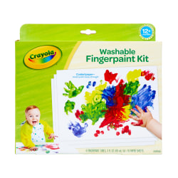 Crayola® Washable Fingerpaint Kit, Kit Of 14 Pieces