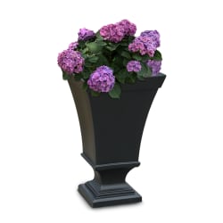 Mayne Vienna Planter, 25"H, Black
