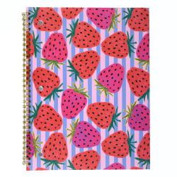 Top Flight Fashion 1-Subject Notebook, 8" x 10", 70 Sheets, Strawberries